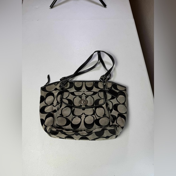 Coach Handbags - Coach shoulder bag- black and gray